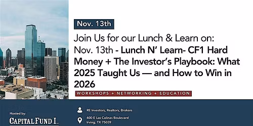 CF1 Presents: Investor's Playbook: What 2025 Taught Us -How to Win in 2026