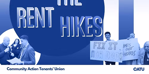 Drop the rent hikes! March from the Garden of Rememberance 