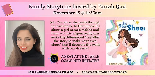 Storytime with the Author: "In Her Shoes"