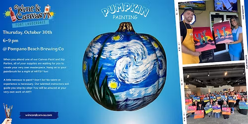 Pompano Beach Pumpkin Painting Party