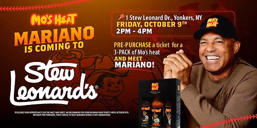 Mariano Rivera Brings the Heat to Stew Leonard\u2019s in Yonkers