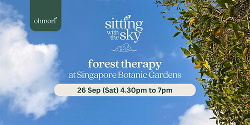 Forest Therapy & Bathing: Sitting with the Sky (Saturday 26 September)