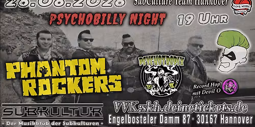 Phantom Rockers (Psychobilly Werewolfs) & Psychotropix u. Devil O