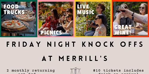 Friday Night Knock Offs at Merrill's