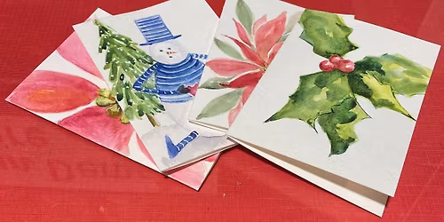 Holiday Watercolor Cards with Pam Benoit