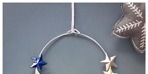 Upcycled Metal Mini Star Wreaths