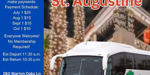 Night Of Lights St. Augustine By Motorcoach