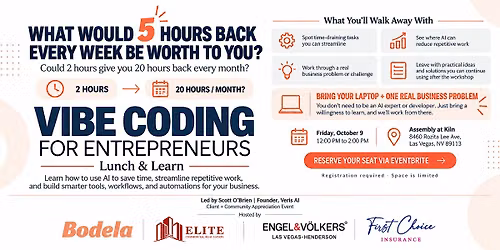 Vibe Coding for Entrepreneurs: AI Lunch & Learn