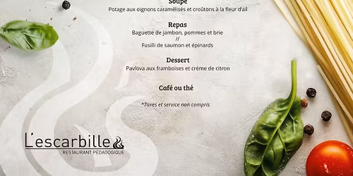 D\u00eener menu bistro - 6 NOVEMBRE 2025