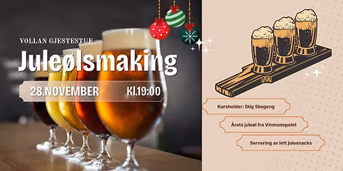 Jule\u00f8lsmaking p\u00e5 Vollan Gjestestue