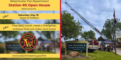 Westminster Fire Station #5 Open House