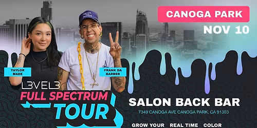L3VEL3 Full Spectrum Tour - Salon Back Bar