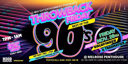 Throwback Friday : The '90's!!!! (Black Friday Party)