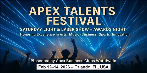 Saturday \u2013 The Apex Awards Gala Night in Orlando, FL, USA