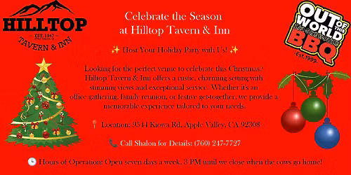 Book Your Holiday Party!