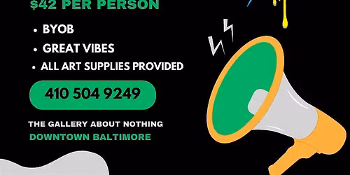 THE BEST SIP, PUFF N PAINT EXPERIENCE @ BALTIMORE'S BEST ART GALLERY