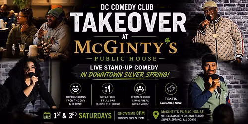 DC Comedy Club Takeover \u2013 Live at McGinty\u2019s Public House | Stand Up Comedy