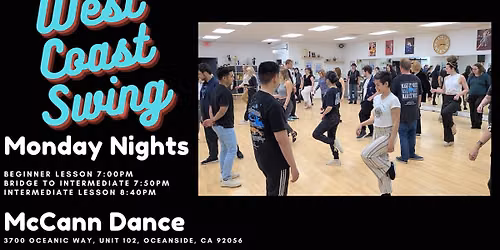 West Coast Swing Mondays in Oceanside