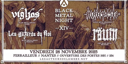 BLACK METAL NIGHT XIV- 3 RELEASES PARTY
