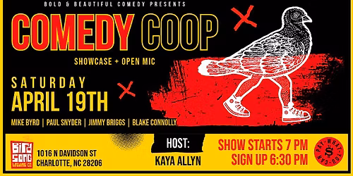 Comedy Coop: Showcase + Open Mic