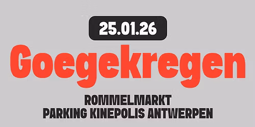 Goegekregen rommelmarkt parking Kinepolis Antwerpen