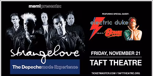 Strangelove-The Depeche Mode Experience WSG: Electric Duke-tribute to David Bowie