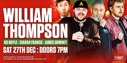 \ud83c\udf85 Glenowen Christmas Comedy Club \/\/ Sat 27 Dec \/\/ Doors 7pm - Show 8pm \ud83c\udf85