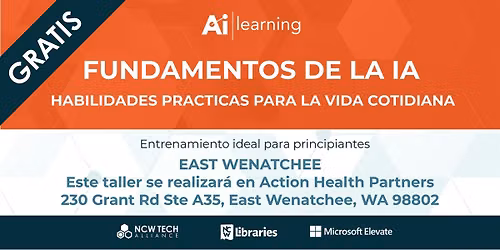 Fundamentos de IA - East Wenatchee (Espa\u00f1ol) 23 de septiembre, 12:00 PM