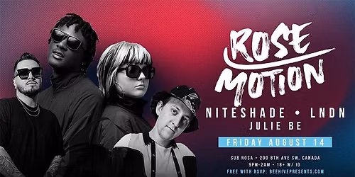 ROSE MOTION & FRIENDS \u2022 08.14.26