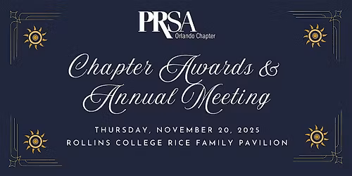 Join PRSA Orlando for an evening gala of celebration and entertainment!