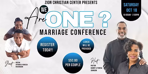 Are We One? Marriage Conference