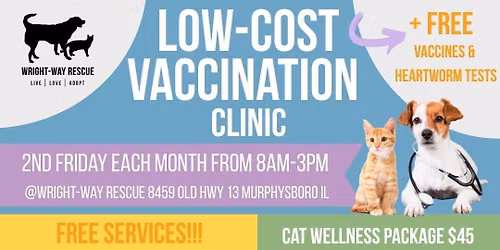 Low-Cost & Free Vaccination Clinic July 10th
