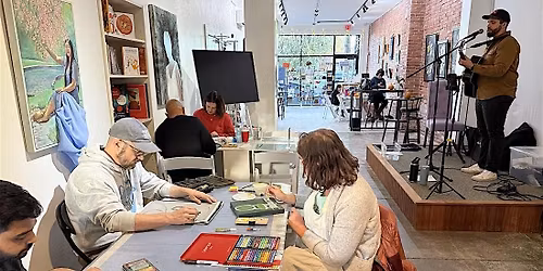 Art Making with Live Music