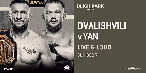 UFC 323: Dvalishvili V Yan 2