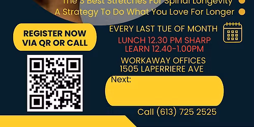 Bullet Proof your Lower Back -  Free Lunch And Learn @Hive Ottawa