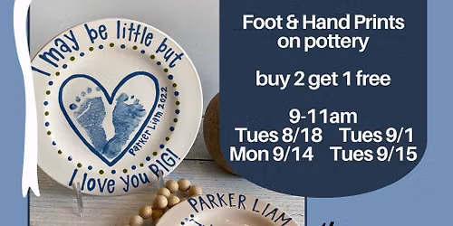 Baby Days - Hand & Foot Print Pottery Painting