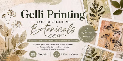 Gelli Printing for Beginners- Botanicals