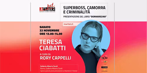 Superboss, camorra e criminalit\u00e0: incontro con Teresa Ciabatti