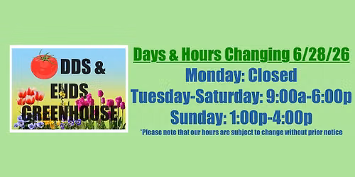 Odds & Ends Greenhouse: Wilkes County, NC
