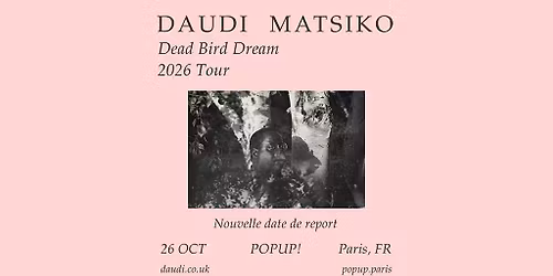 Super! \u2014 Daudi Matsiko le 26 octobre 2026 au POPUP!