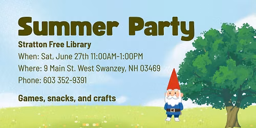 Summer Reading Kick-Off Party