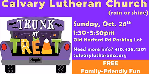 Calvary Lutheran Trunk or Treat