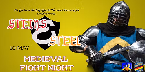 Steins & Steel: Medieval fight night, presented by Canberra Burly Griffins