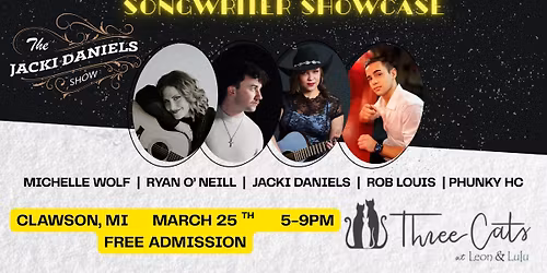 The Jacki Daniels Show Songwriter Showcase!
