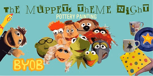 Muppets Themed Pottery Painting