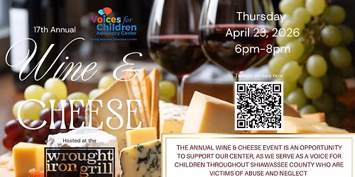 Voices for Children's 17th Annual Wine and Cheese Fundraiser 