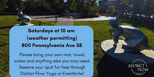 FREE Outdoor Vinyasa at Eastern Market Metro Park (800 Pennsylvania Ave SE)