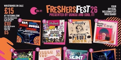 University Of Greater Manchester Official Freshers Fest 2026