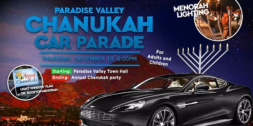 Chanukah Car Parade and Menorah Lighting