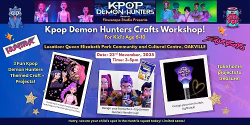 K-Pop Demon Hunters Craft Workshop for Kids